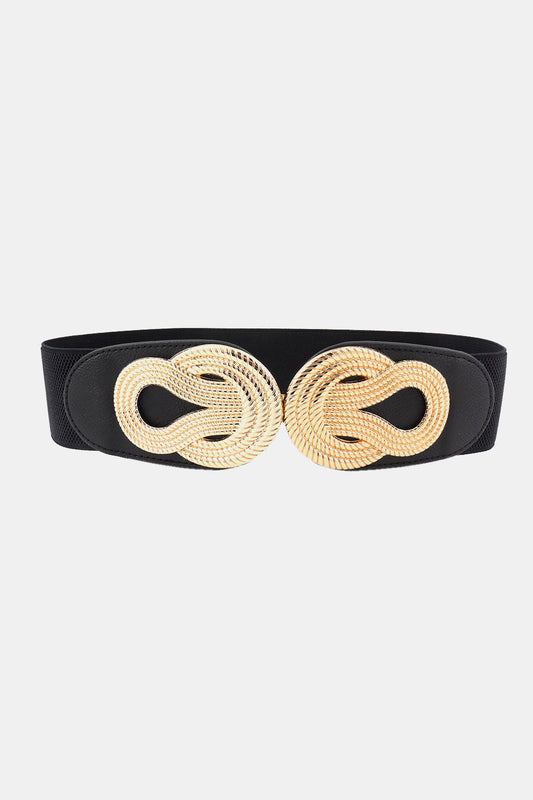 Twisted Alloy Buckle Wide Belt Calopterix by Alaedine Hamdi